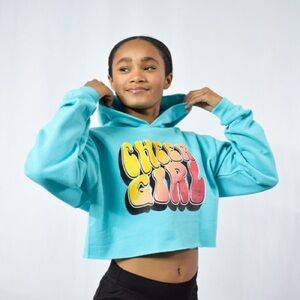 Fly Cheer Gear cheer Girl Cropped Hoodie